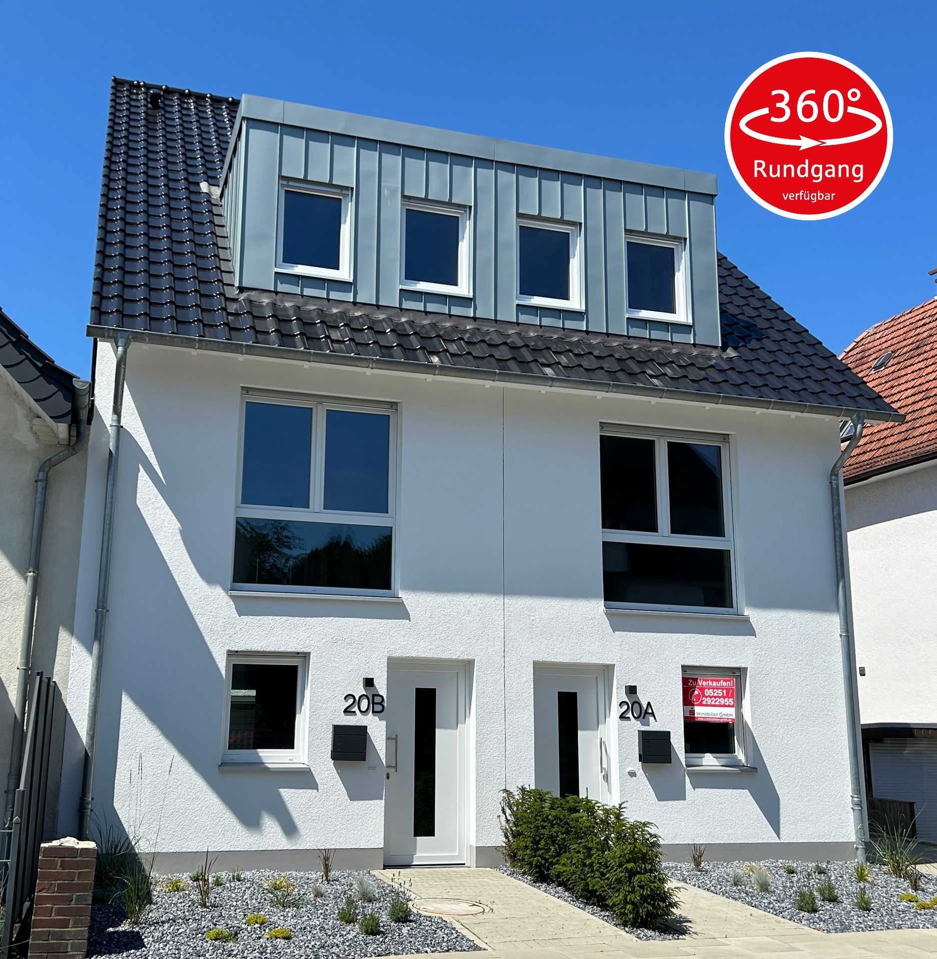 Doppelhaushälfte zum Kauf provisionsfrei 399.000 € 4 Zimmer 134,3 m²<br/>Wohnfläche 0 m²<br/>Grundstück ab sofort<br/>Verfügbarkeit Herford-Stadt Herford 32052