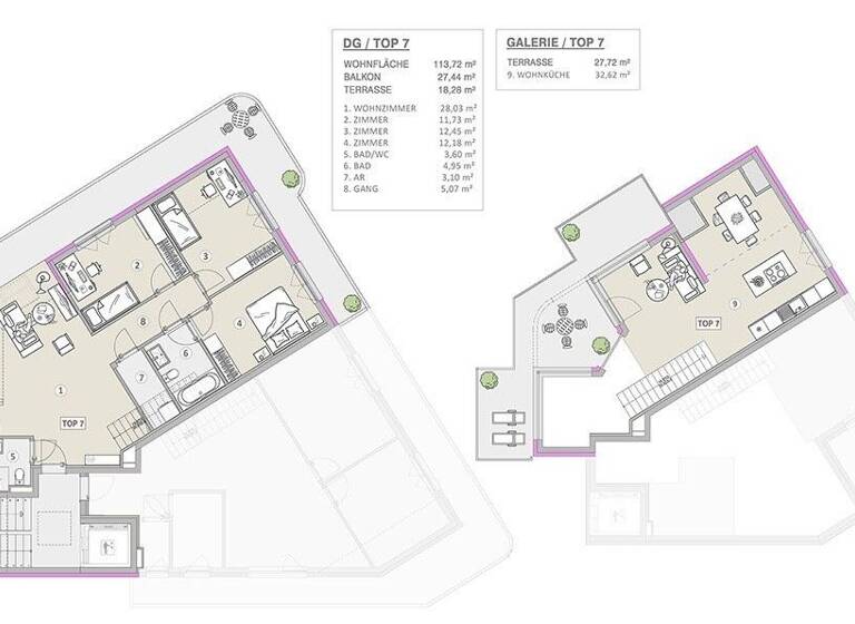 Wohnung zum Kauf - Erstbezug 895.000 € 5 Zimmer 113,7 m² 1. Geschoss Wien 1210