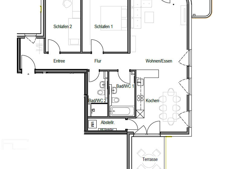Wohnung zur Miete - Erstbezug 1.790 € 3 Zimmer 108 m² 4. Geschoss Biklenstraße 10 Untertürkheim Stuttgart 70327