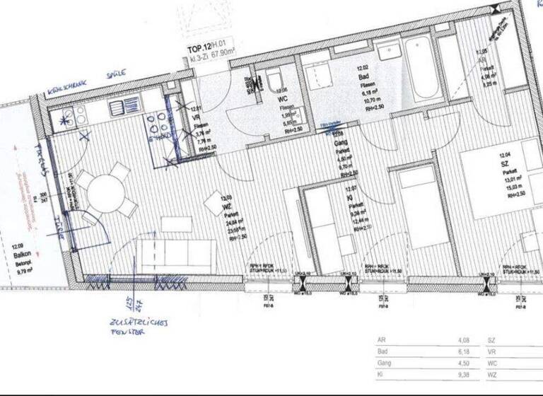 Penthouse zur Miete 1.150 € 3 Zimmer 67,7 m² Seekirchen am Wallersee 5201