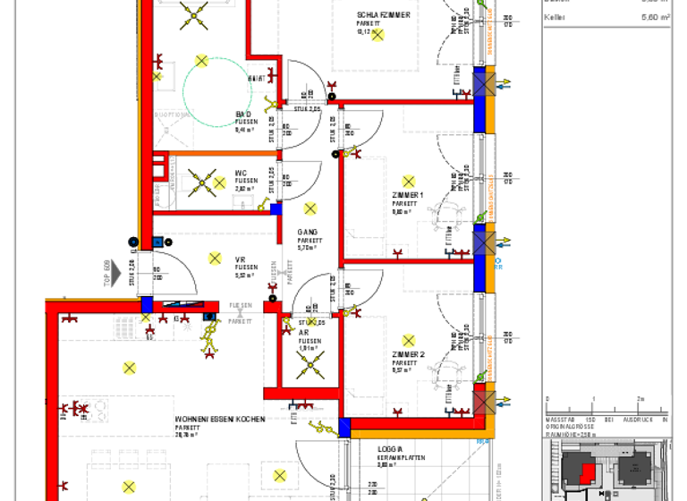 Wohnung zur Miete - Erstbezug 1.084 € 4 Zimmer 86,2 m² 2. Geschoss Kellner-Straße/Perausch-Straße Enns 4470