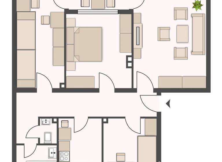 Wohnung zur Miete 487 € 4 Zimmer 74 m² EG frei ab 01.04.2026 Schlesische Straße 41 Korbach 34497