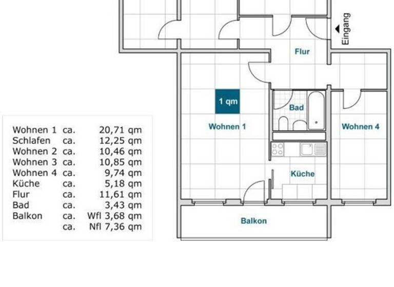 Wohnung zur Miete 776 € 5 Zimmer 87,9 m² 3. Geschoss frei ab 21.04.2026 Elsterwerdaer Str. 36 Prohlis-Süd Dresden 01239