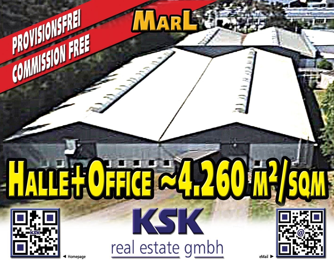 Lagerhalle zur Miete provisionsfrei 4 € 4.260 m²<br/>Lagerfläche Alt-Marl Marl 45768