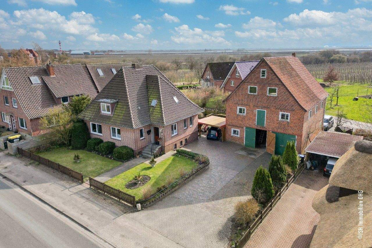 Immobilie in Jork - Einfamilienhaus mit Einliegerwohnung und Scheune in Deichlage von Jork Borstel zur Anlage ! - Bild 3