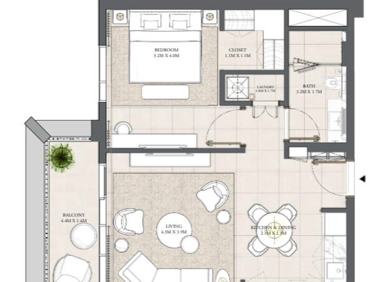 Wohnung zum Kauf provisionsfrei 400.100 € 2 Zimmer 66,9 m² 1. Geschoss