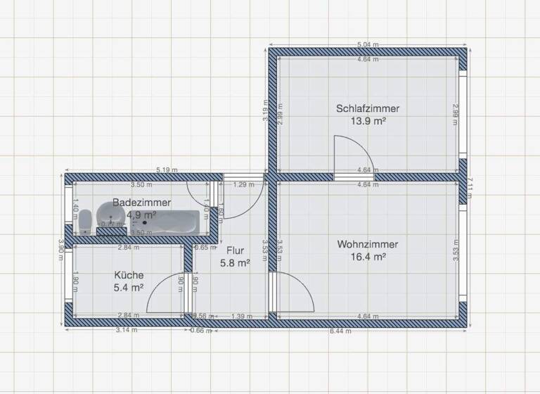 Wohnung zum Kauf 110.000 € 2 Zimmer 46,3 m² Zwenkau 04442