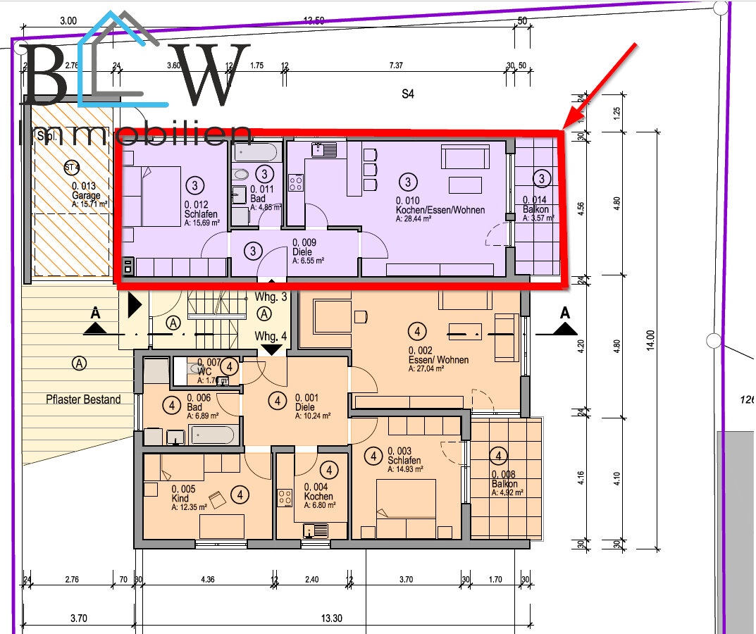 Wohnung zum Kauf provisionsfrei 183.500 € 2 Zimmer 59 m²<br/>Wohnfläche 1.<br/>Geschoss Marsweilerstr. 54/2 Baindt Baindt 88255