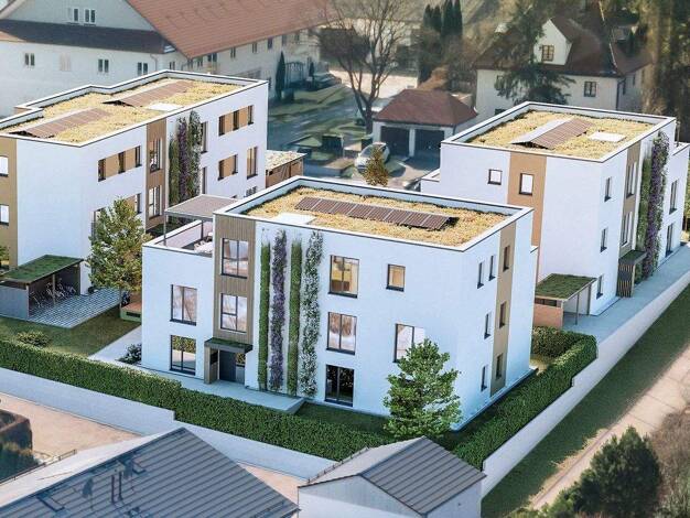 Terrassenwohnung zum Kauf - Erstbezug provisionsfrei als Kapitalanlage geeignet 399.900 € 2 Zimmer 54 m² Goldfeldweg 1 Aufkirchen Oberding 85445