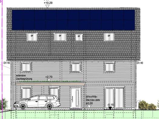 Doppelhaushälfte zum Kauf - Erstbezug provisionsfrei 7 Zimmer 159 m² 249 m² Grundstück frei ab 01.09.2027 Roggenweg Affalterbach Affalterbach 71563