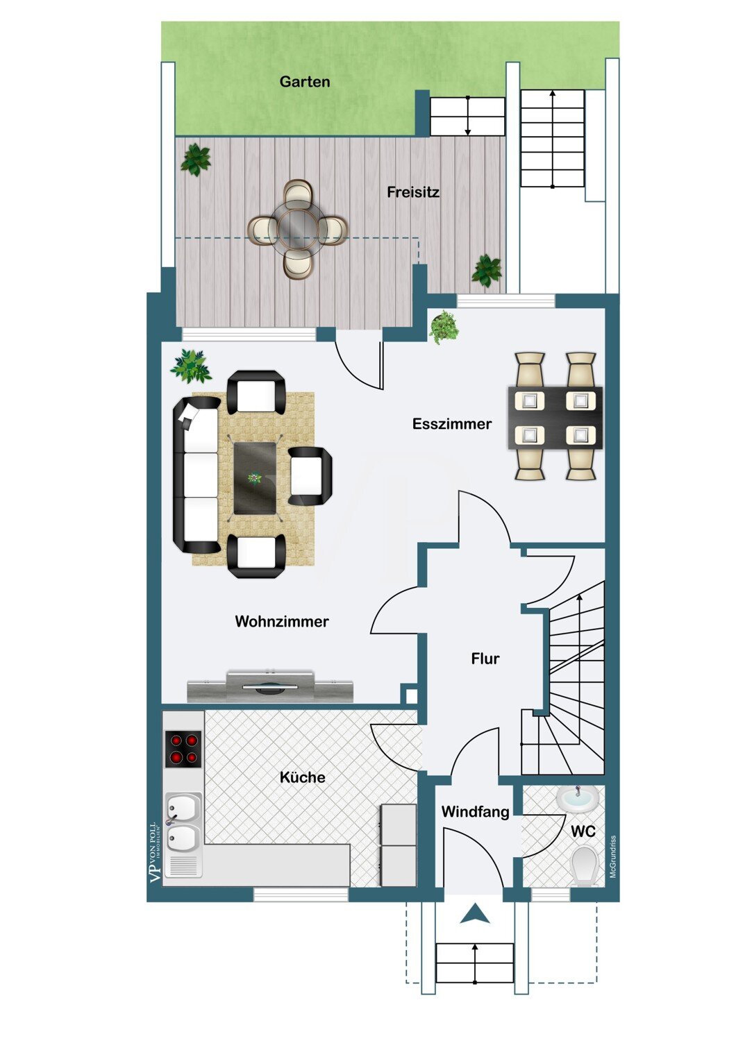 Reihenmittelhaus zum Kauf 229.000 € 5 Zimmer 120 m²<br/>Wohnfläche 262 m²<br/>Grundstück Klein Hehlen Celle 29223