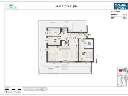 Penthouse zum Kauf - Erstbezug provisionsfrei 890.000 € 4 Zimmer 129,2 m² frei ab sofort St. Magdalener Straße 25 Seebach-Wasenboden Villach 9500