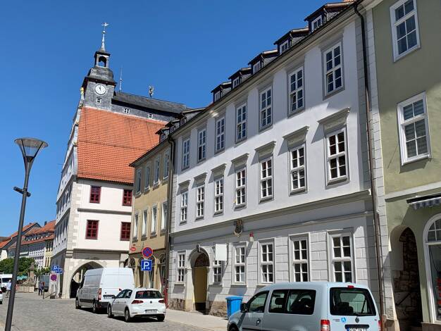 Wohnung zur Miete 275 € 2 Zimmer 66,5 m² 1. Geschoss frei ab sofort Rathausgasse 6 Hildburghausen Hildburghausen 98646
