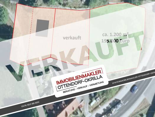 Grundstück zum Kauf 195.000 € 1.200 m² Grundstück Ottendorf-Okrilla 01458