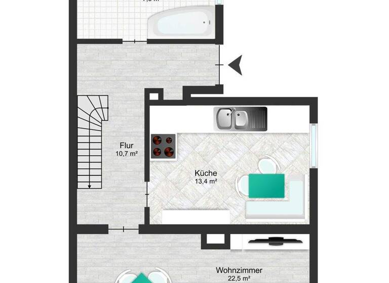 Doppelhaushälfte zum Kauf 260.000 € 4 Zimmer 87 m² 1.018 m² Grundstück frei ab 01.04.2026 Dönstedter Straße 13 Haldensleben 39340