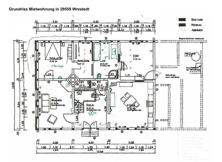 Wohnung zur Miete 1.140 € 3,5 Zimmer 120 m²<br/>Wohnfläche Wrestedt Wrestedt 29559