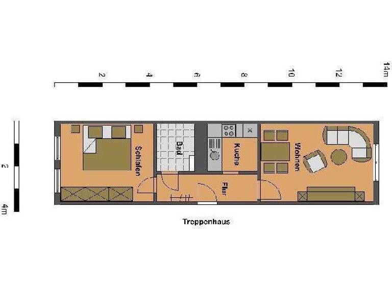 Wohnung zur Miete 283 € 2 Zimmer 43,2 m² 2. Geschoss Pienestraße 3 Oschersleben 39387