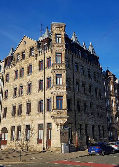 Wohnung zur Miete 579 € 2 Zimmer 42 m² 2. Geschoss frei ab sofort Innenstadt Fürth 90762
