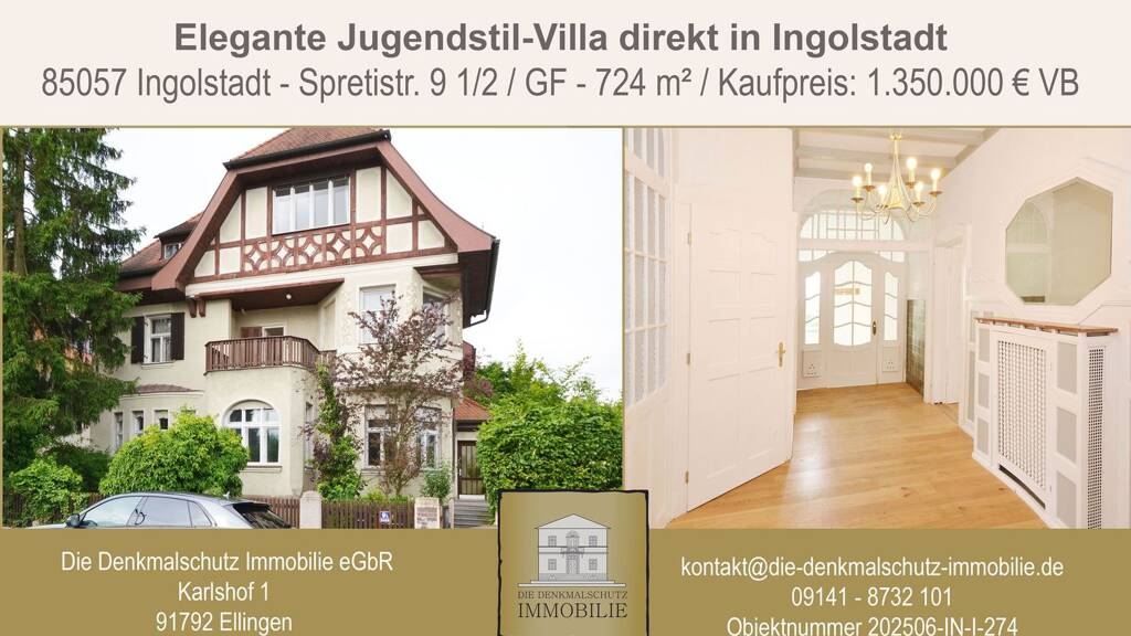 Haus zum Kauf 1.350.000 € 442 m² 724 m² Grundstück Ingolstadt 85057