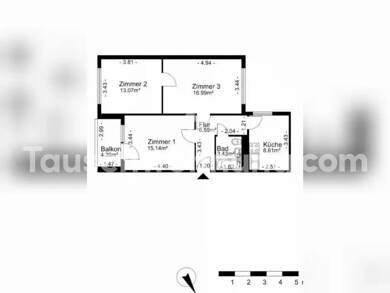 Wohnung zur Miete Tauschwohnung 396 € 3 Zimmer 66 m² 4. Geschoss Berlin 12555