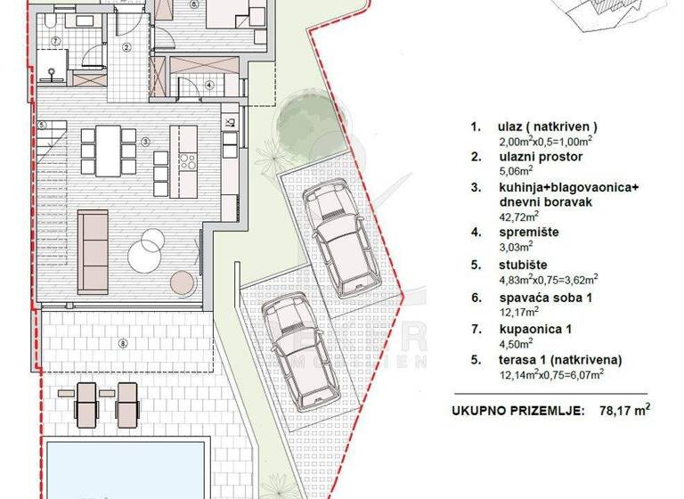 Reihenmittelhaus zum Kauf - Erstbezug 825.000 € 4 Zimmer 204 m² 50,9 m² Grundstück Vodice 22211