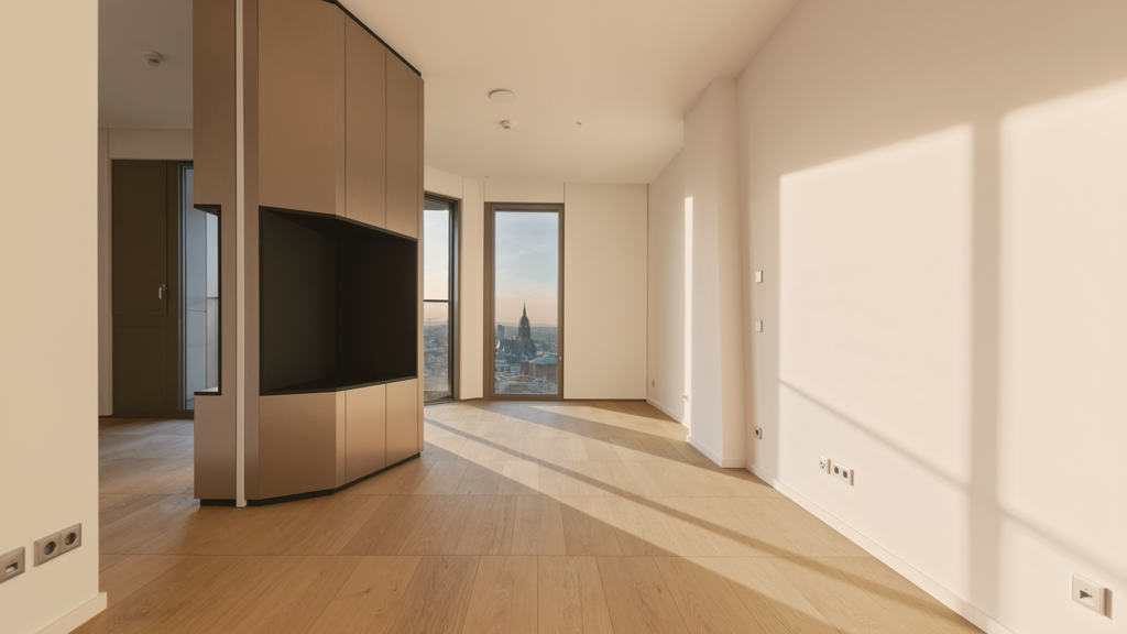 Wohnung zur Miete - Erstbezug 1.790 € 2 Zimmer 51 m² 14. Geschoss Innenstadt Frankfurt am Main 60315