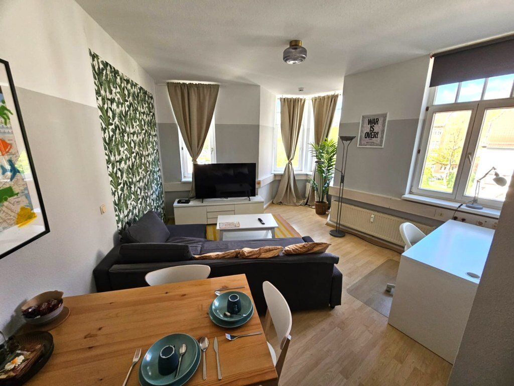 Wohnung zur Miete Wohnen auf Zeit 1.498 € 2 Zimmer 45 m²<br/>Wohnfläche 01.03.2025<br/>Verfügbarkeit Schlüterstraße Andreasvorstadt Erfurt 99084