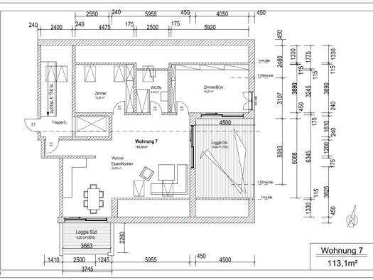 Penthouse zur Miete 1.357 € 3 Zimmer 113 m² Geschoss 2/3 frei ab 01.07.2026 Obermedlingen Medlingen 89441