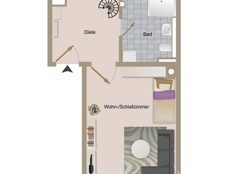 Wohnung zum Kauf 139.000 € 2 Zimmer 48 m²<br/>Wohnfläche Dachgeschoss, 3.<br/>Geschoss Neumarkt Neumarkt in der Oberpfalz 92318