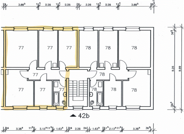 Wohnung zum Kauf provisionsfrei 46.500 € 4 Zimmer 67,5 m² 1. Geschoss frei ab sofort Bernsdorf 02994