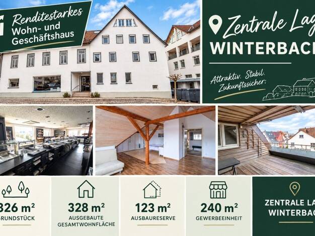 Mehrfamilienhaus zum Kauf 799.000 € 9 Zimmer 478 m² 326 m² Grundstück Winterbach Winterbach 73650