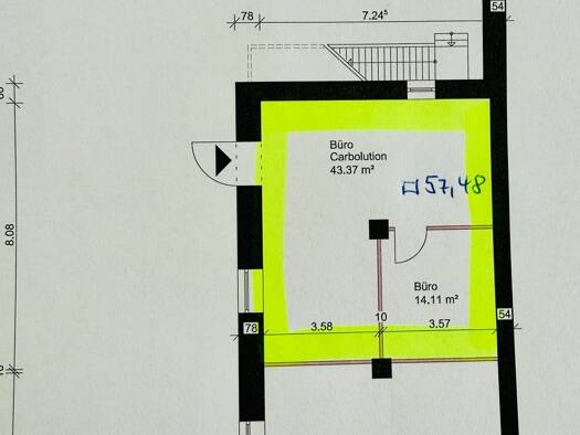 Bürofläche zur Miete provisionsfrei 500 € 2 Zimmer 57,5 m² Bürofläche St. Ingbert Sankt Ingbert 66386