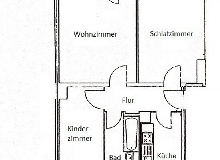 Wohnung zur Miete 384 € 3 Zimmer 58,2 m² Geschoss 4/4 frei ab sofort Johannes-R.-Becher-Straße 49 Bautzen 02625