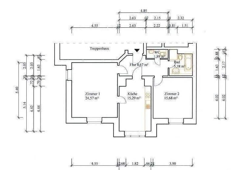 Wohnung zur Miete 750 € 2 Zimmer 75 m² frei ab 01.03.2026 Pölitzstraße 13 Gohlis-Süd Leipzig 04155