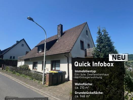 Mehrfamilienhaus zum Kauf 299.990 € 9,5 Zimmer 210 m² 948 m² Grundstück frei ab sofort Höhenweg Plettenberg Plettenberg 58840