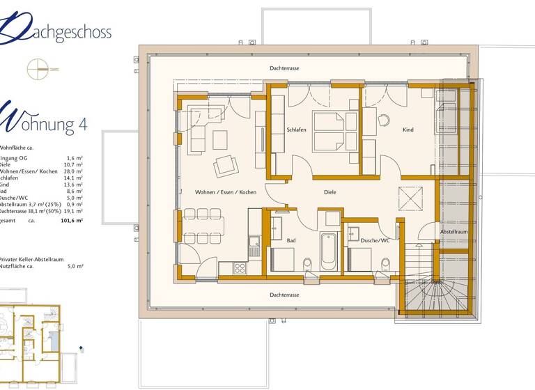 Penthouse zum Kauf - Erstbezug provisionsfrei 1.165.000 € 3 Zimmer 101,6 m² 2. Geschoss Pasing-Obermenzing München 81247