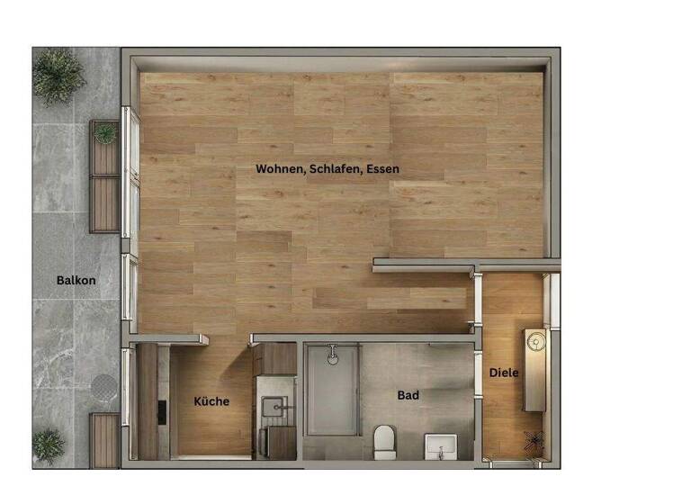 Studio zum Kauf 125.000 € 1 Zimmer 38,9 m² Ingolstadt 85057