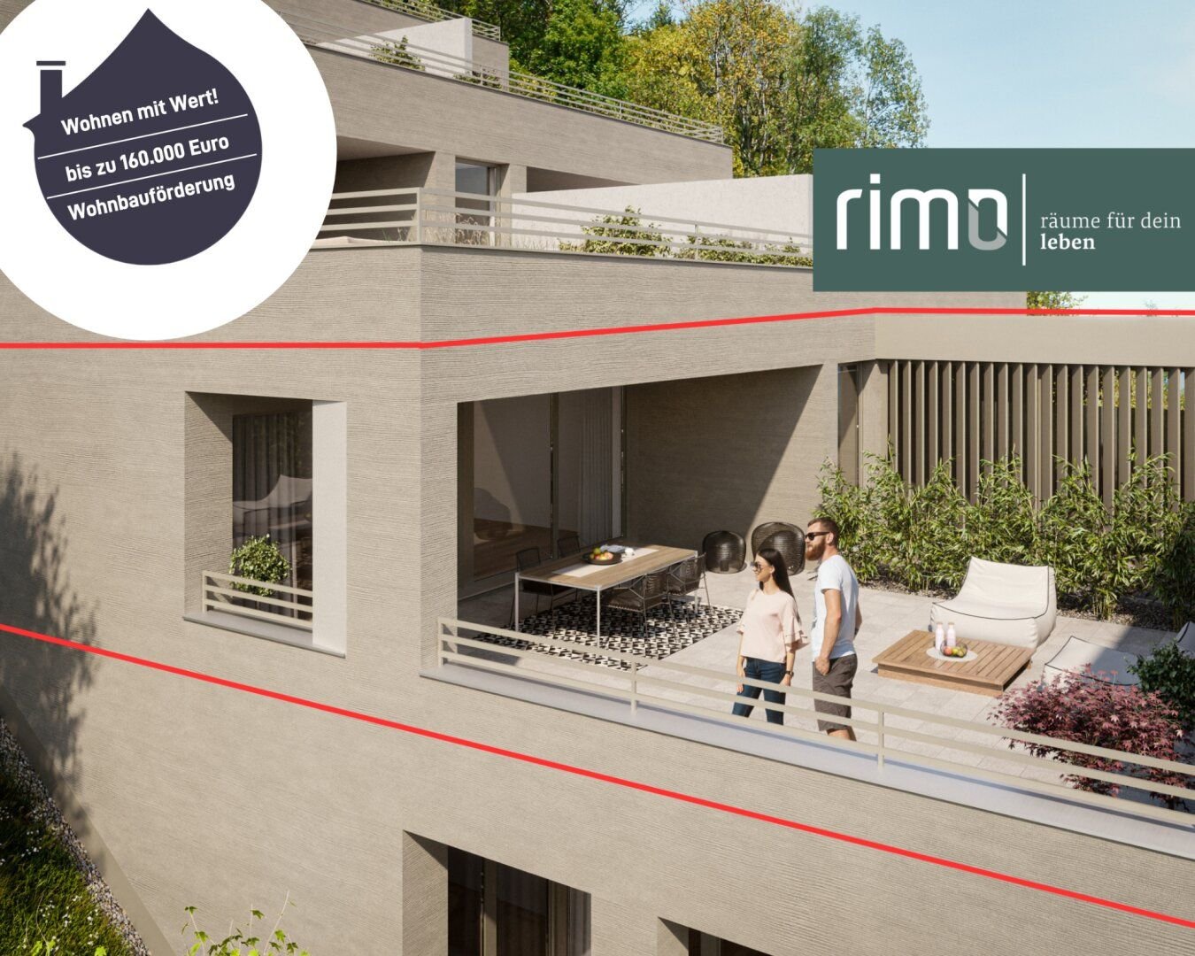 Terrassenwohnung zum Kauf 665.000 € 4 Zimmer 86,5 m²<br/>Wohnfläche 3.<br/>Geschoss 31.03.2026<br/>Verfügbarkeit Mutterstraße 11 Feldkirch 6800