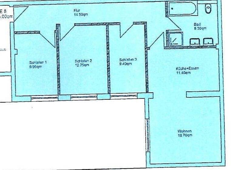 Wohnung zur Miete 600 € 4 Zimmer 85 m² 2. Geschoss frei ab 01.05.2026 Poststraße 36 Ilmenau 98694