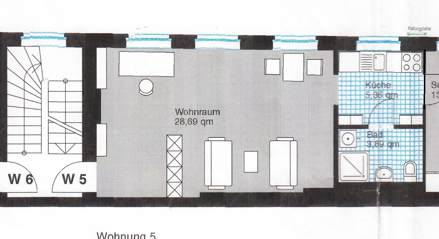 Wohnung zur Miete 290 € 1 Zimmer 36,2 m²<br/>Wohnfläche 2.<br/>Geschoss ab sofort<br/>Verfügbarkeit Friedrich-Ebert-Str. 38 Stadtmitte Cottbus 03044