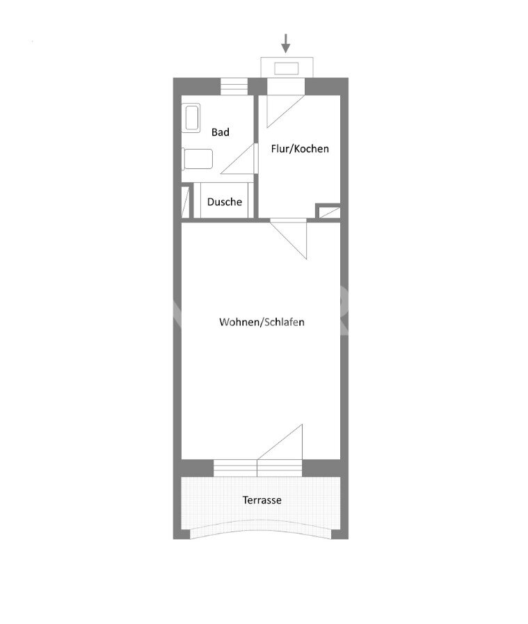 Wohnung zum Kauf 75.000 € 1 Zimmer 33 m²<br/>Wohnfläche Kirchham Kirchham 94148