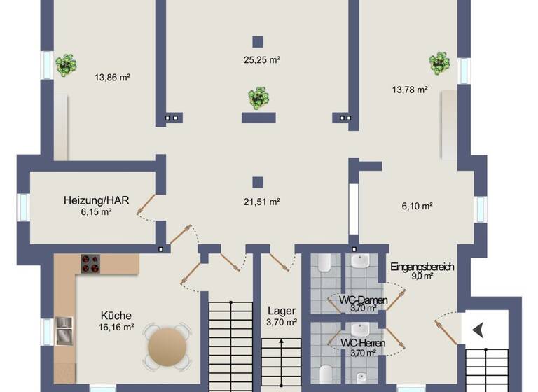 Bürofläche zur Miete 1.200 € 1 Zimmer Seidnitz/Dobritz Dresden 01277