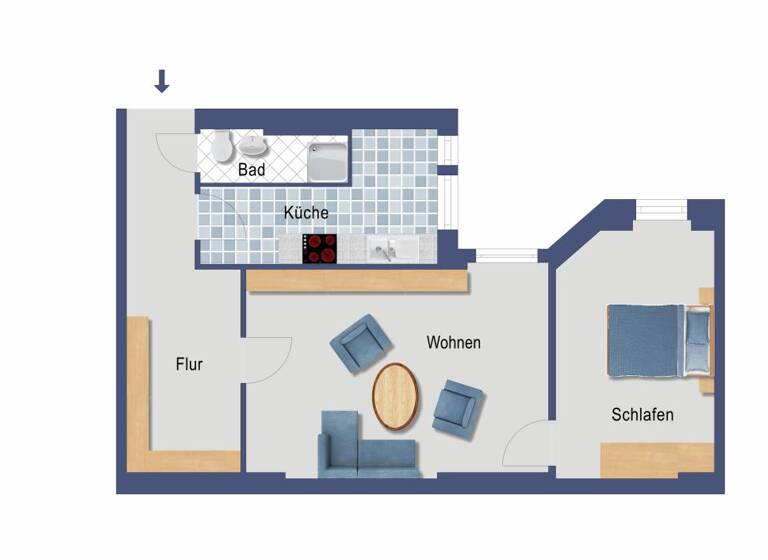 Wohnung zum Kauf provisionsfrei 265.000 € 2 Zimmer 71 m²<br/>Wohnfläche 2.<br/>Geschoss Weißenburger Straße 18 Spandau Berlin 13595