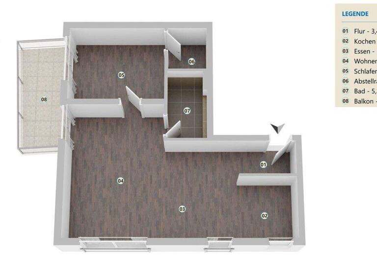 Wohnung zum Kauf 279.000 € 2,5 Zimmer 74 m² EG Queidersbach 66851