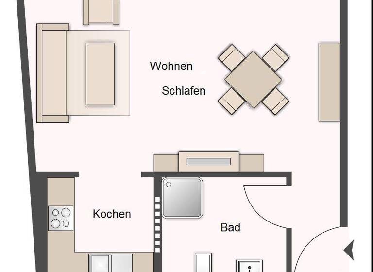 Studio zur Miete 450 € 1 Zimmer 25,4 m² 5. Geschoss Lorenzer Str. 15 Lorenz Nürnberg 90402