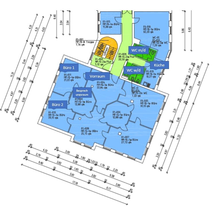 Praxisfläche zur Miete 817 € 65,7 m²<br/>Bürofläche Birkenwerder 16547