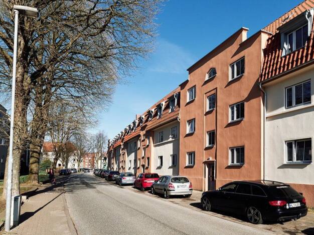 Wohnung zur Miete 480 € 2 Zimmer 42,7 m² 2. Geschoss frei ab 16.08.2025 Wendische Str. 45 St. Lorenz Süd Lübeck 23558