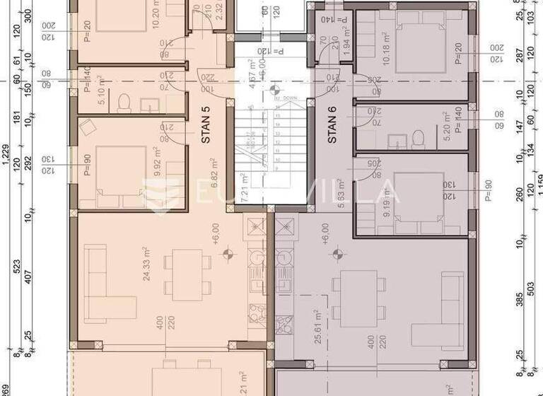 Wohnung zum Kauf 242.532 € 2 Zimmer 67 m² 2. Geschoss Povljana Povljana