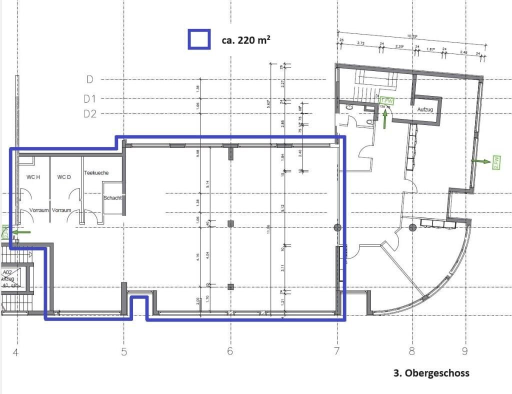 Büro-/Praxisfläche zur Miete 339 m²<br/>Bürofläche Waiblingen - Kernstadt Waiblingen 71332