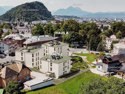 Wohnung zum Kauf - Erstbezug provisionsfrei 604.800 € 3 Zimmer 72,3 m² 1. Geschoss Gnigl Salzburg 5020